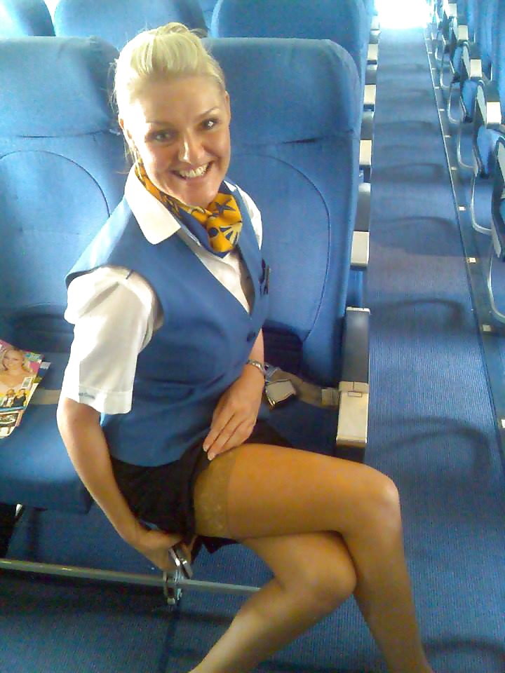 Stewardess and Airhostess in Nylons #32758532