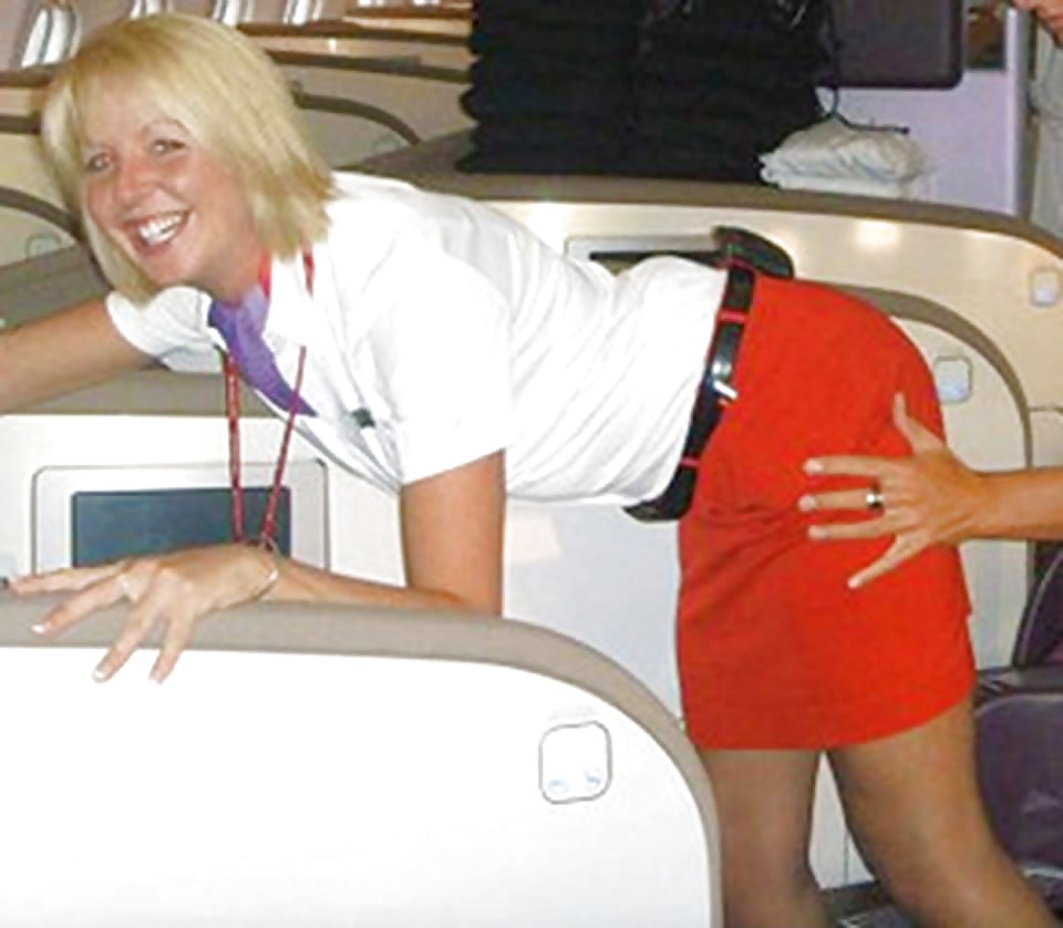 Stewardess and Airhostess in Nylons #32758582