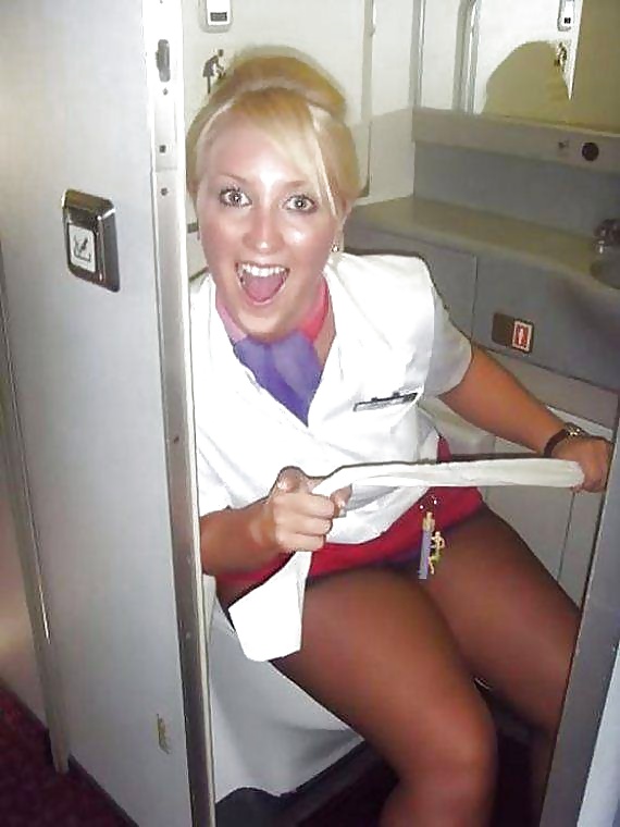 Stewardess and Airhostess in Nylons #32758633