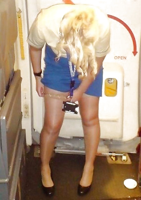 Stewardess e hostess in calze di nylon
 #32758642