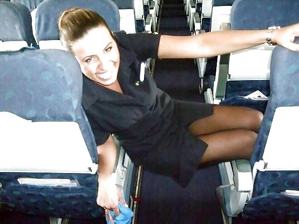 Stewardess and Airhostess in Nylons #32758648