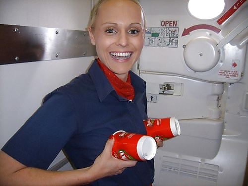 Stewardess e hostess in calze di nylon
 #32758681
