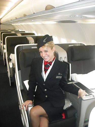 Stewardess and Airhostess in Nylons #32758709