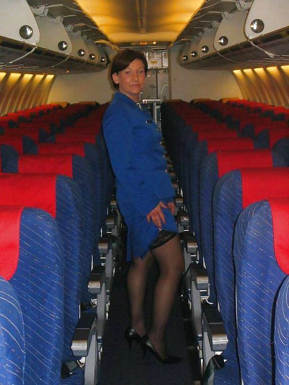 Stewardess and Airhostess in Nylons #32758720