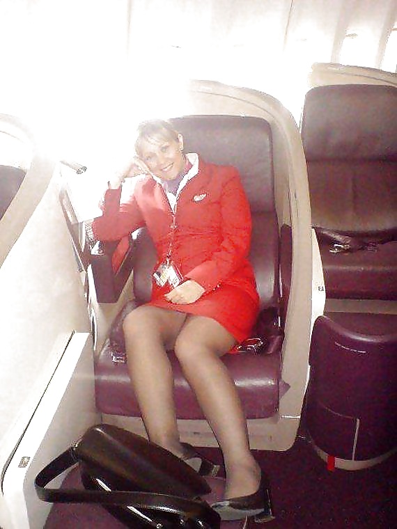 Stewardess e hostess in calze di nylon
 #32758723