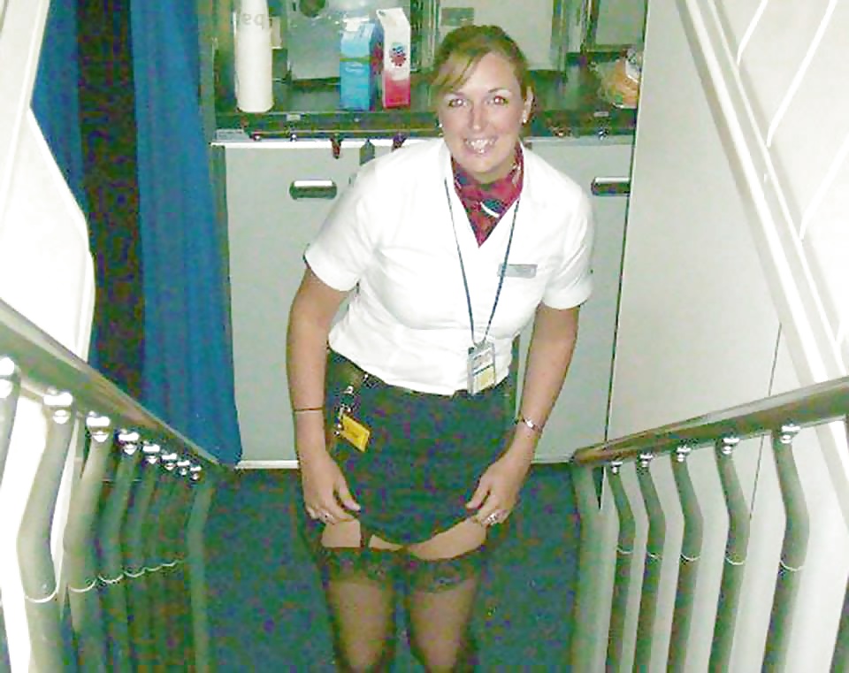Stewardess and Airhostess in Nylons #32758755