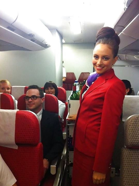 Stewardess and Airhostess in Nylons #32758773