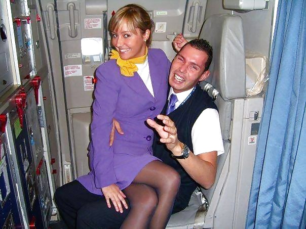 Stewardess and Airhostess in Nylons #32758905