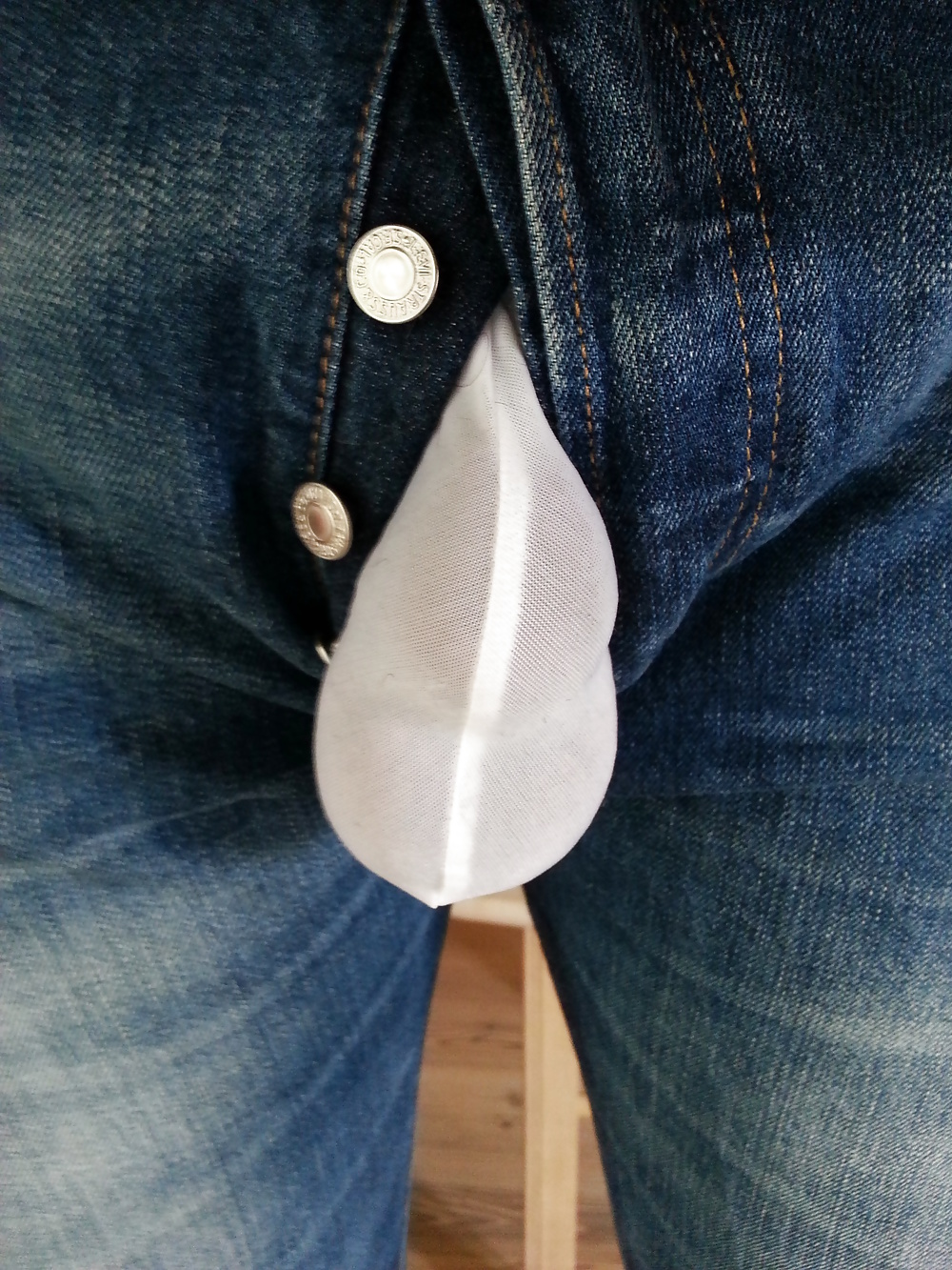 Cock and balls in jeans #29007103