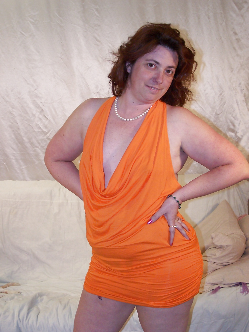 Orange Kleid #25065486