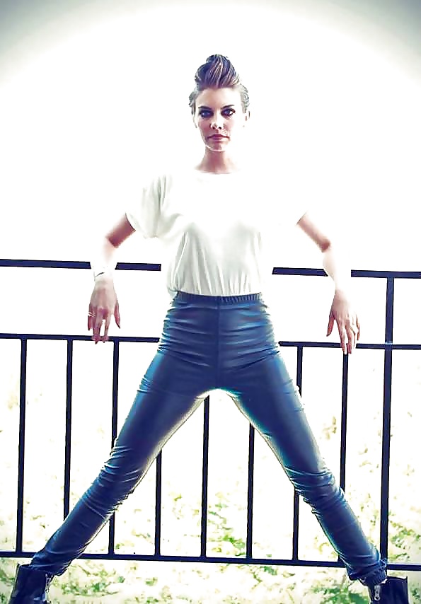 Beautiful women in variou types of shiny leggings #35211543