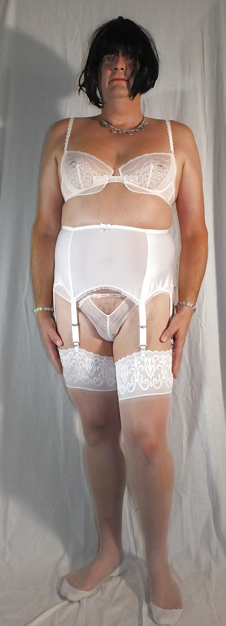 Crossdresser in White Panty #29756326