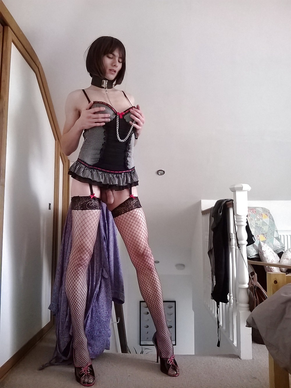 Emma Cochonne Robe Uk Crossdresser Satin #23653751