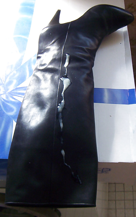 Leather boot with my spem #39810471