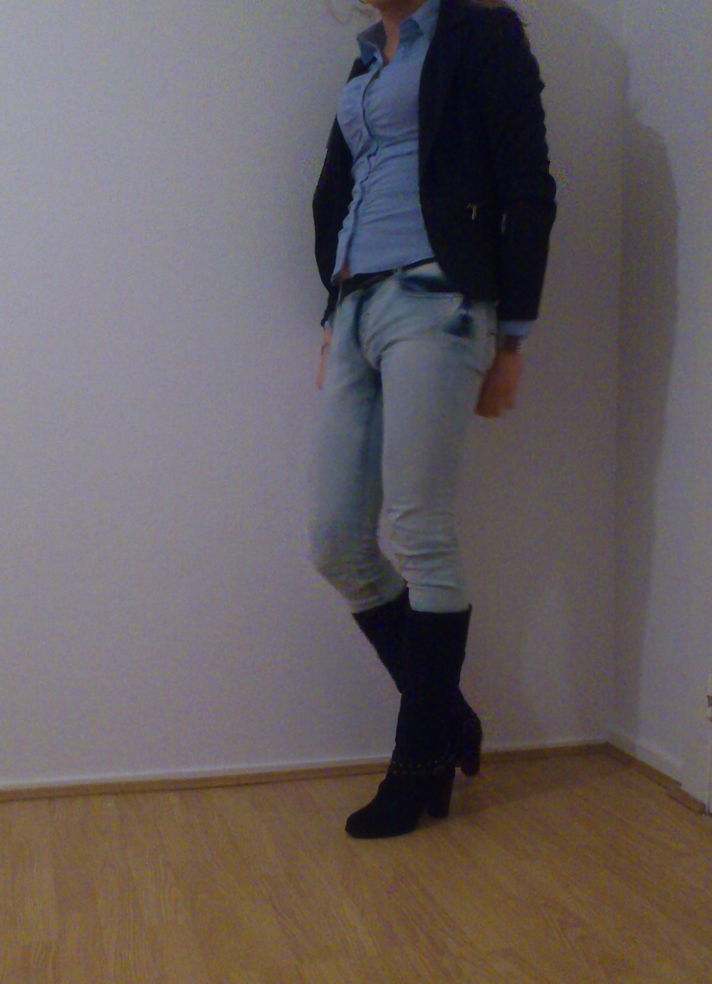 Me with news shoes and jean. young teen sissy crossdresse #40905532