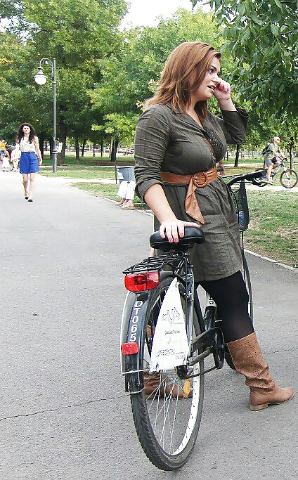 Sexy girls bike romanian #26692657