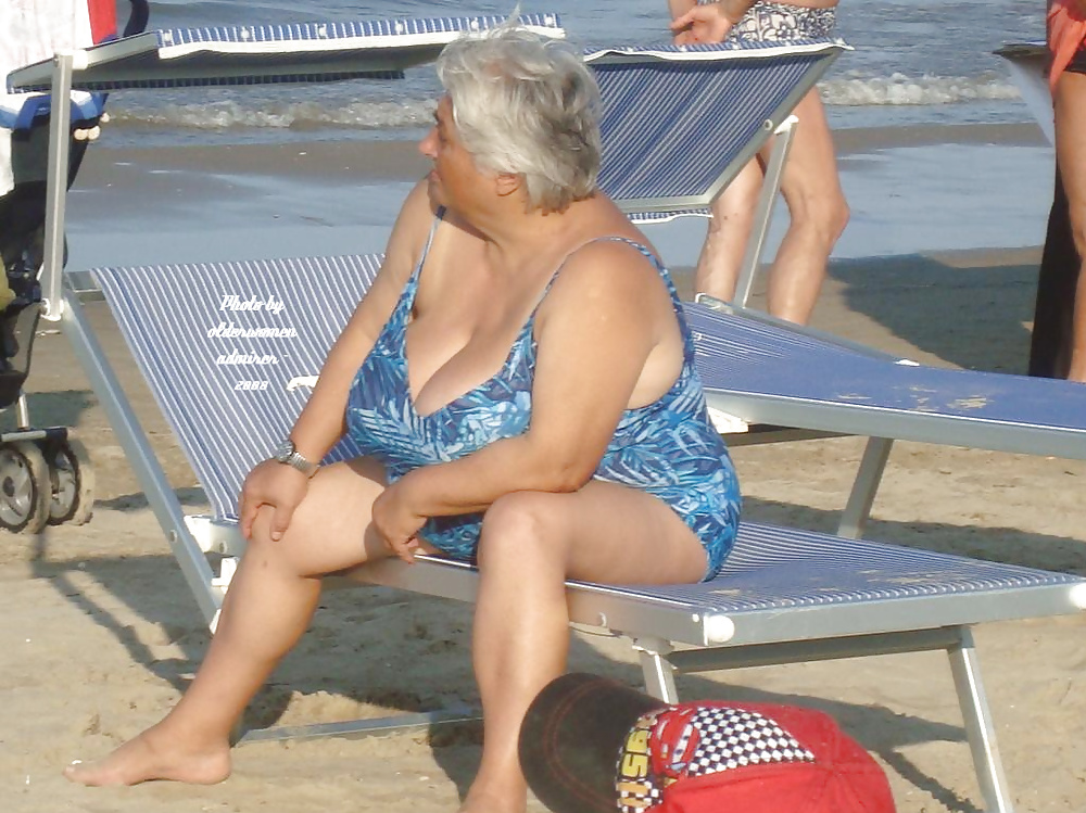 Matures and grannies on the beach #39165317