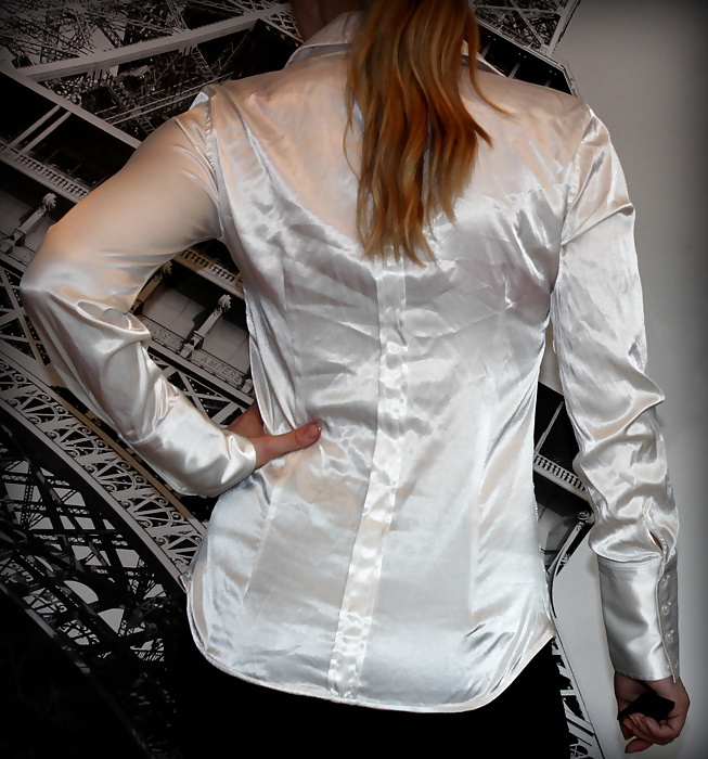 Light Colored Satin Blouses #33339917