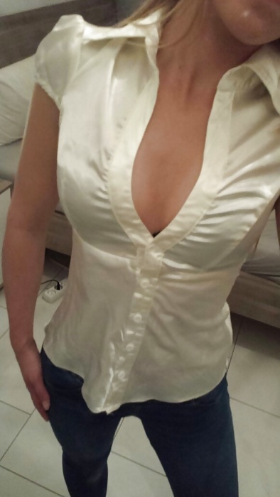 Light Colored Satin Blouses #33339999