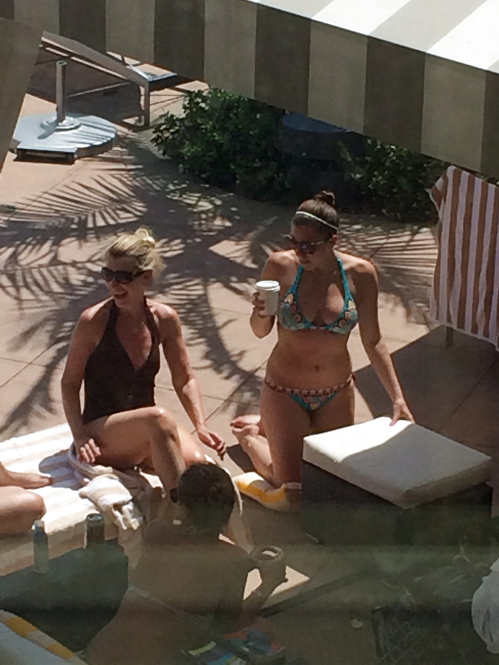 Girls at the hotel pool #34141615