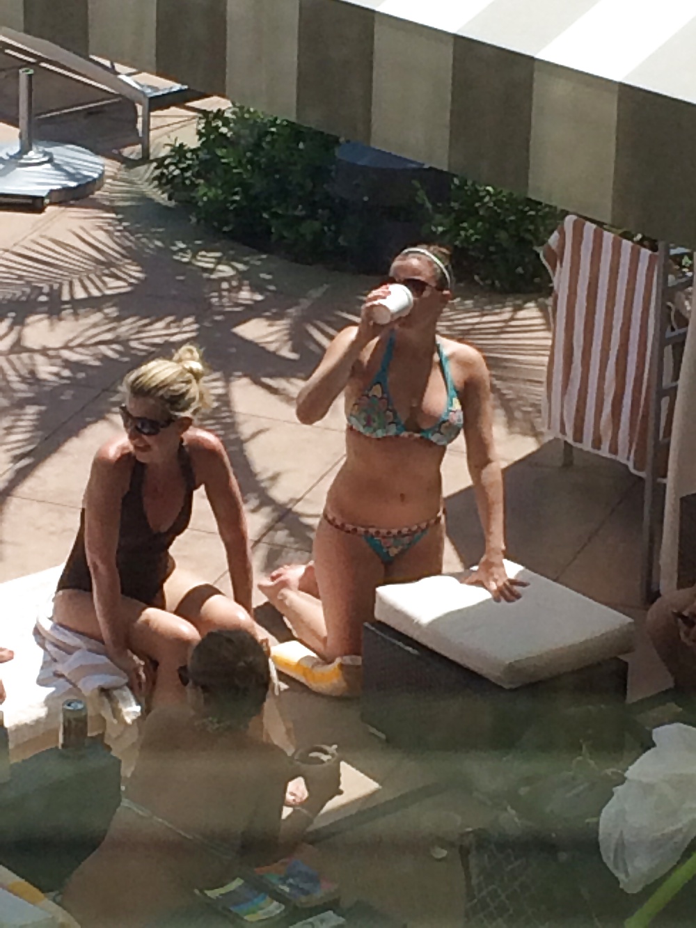 Girls at the hotel pool #34141619