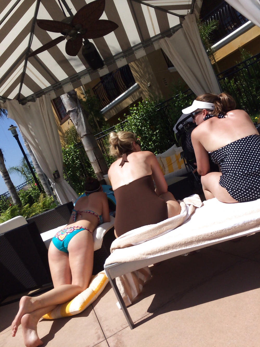 Girls at the hotel pool #34141673