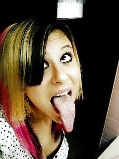Teen Tongue Cum Targets #26016316
