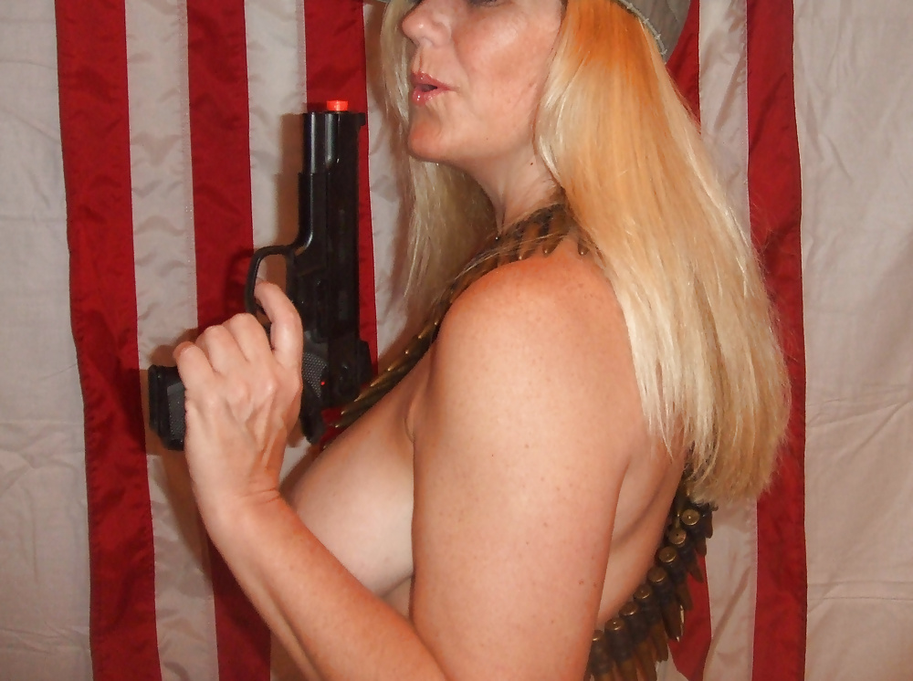 Mrs. Betty Boobman-fun with a toy gun #29646762