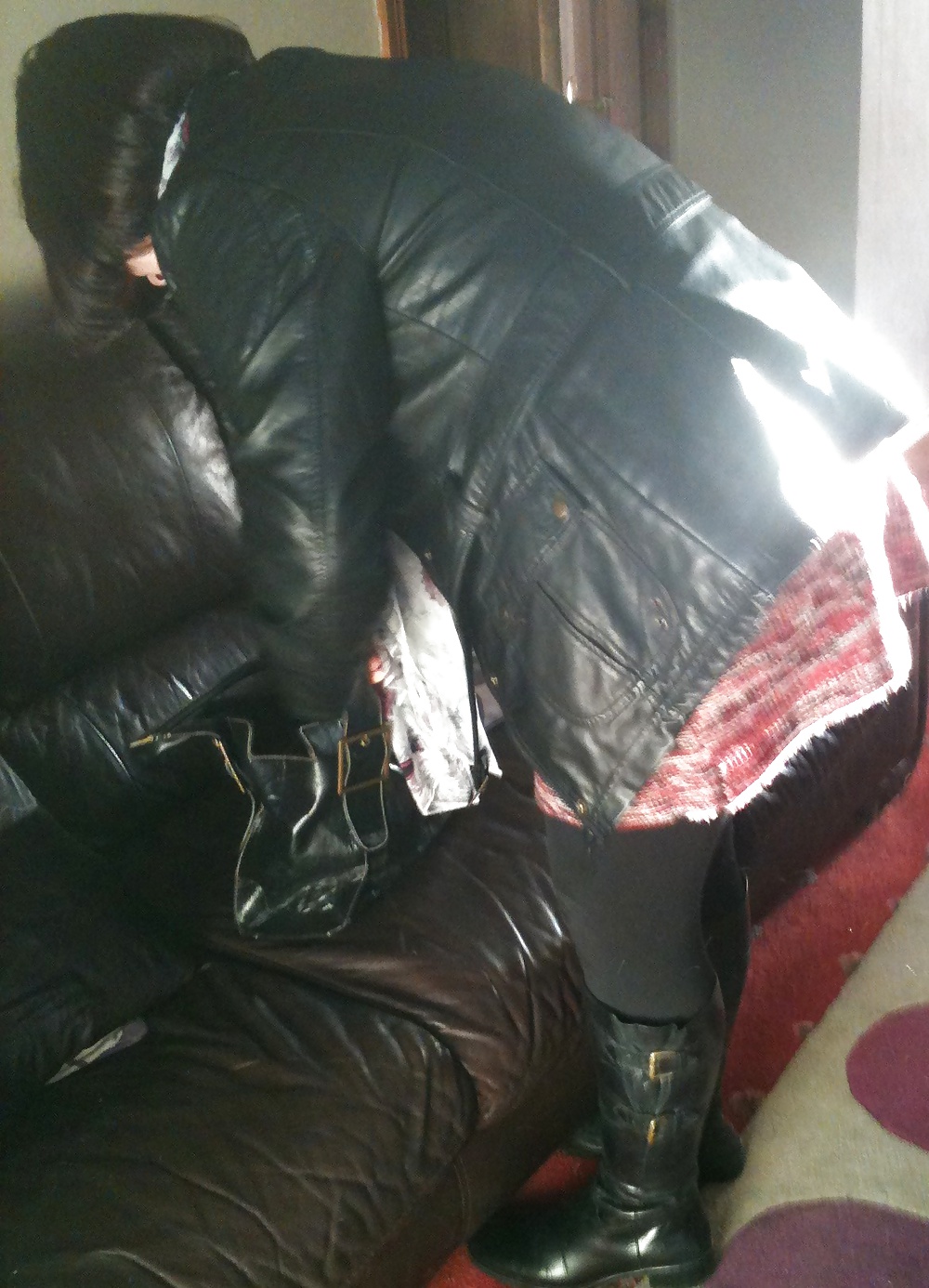 Wife in leather jacket #28161923