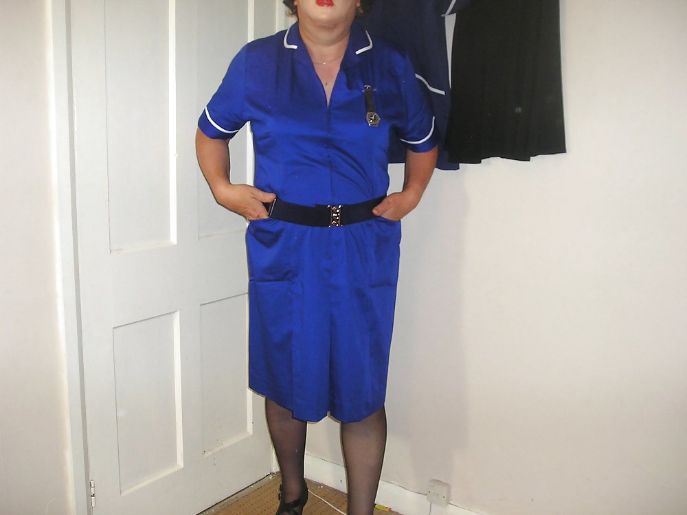 Nurse from work wearing black underwear. #27942377