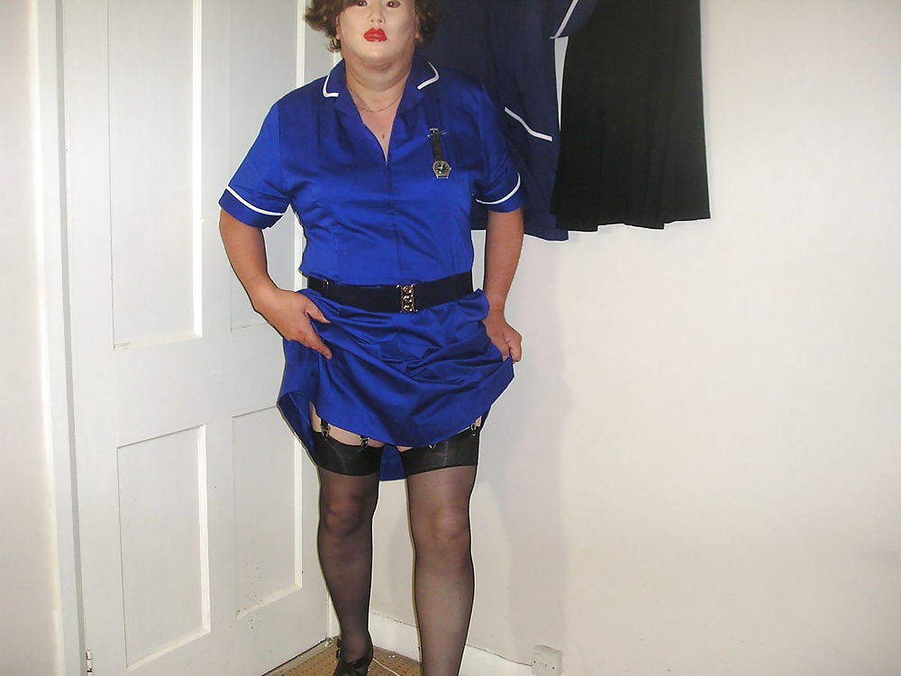 Nurse from work wearing black underwear. #27942417