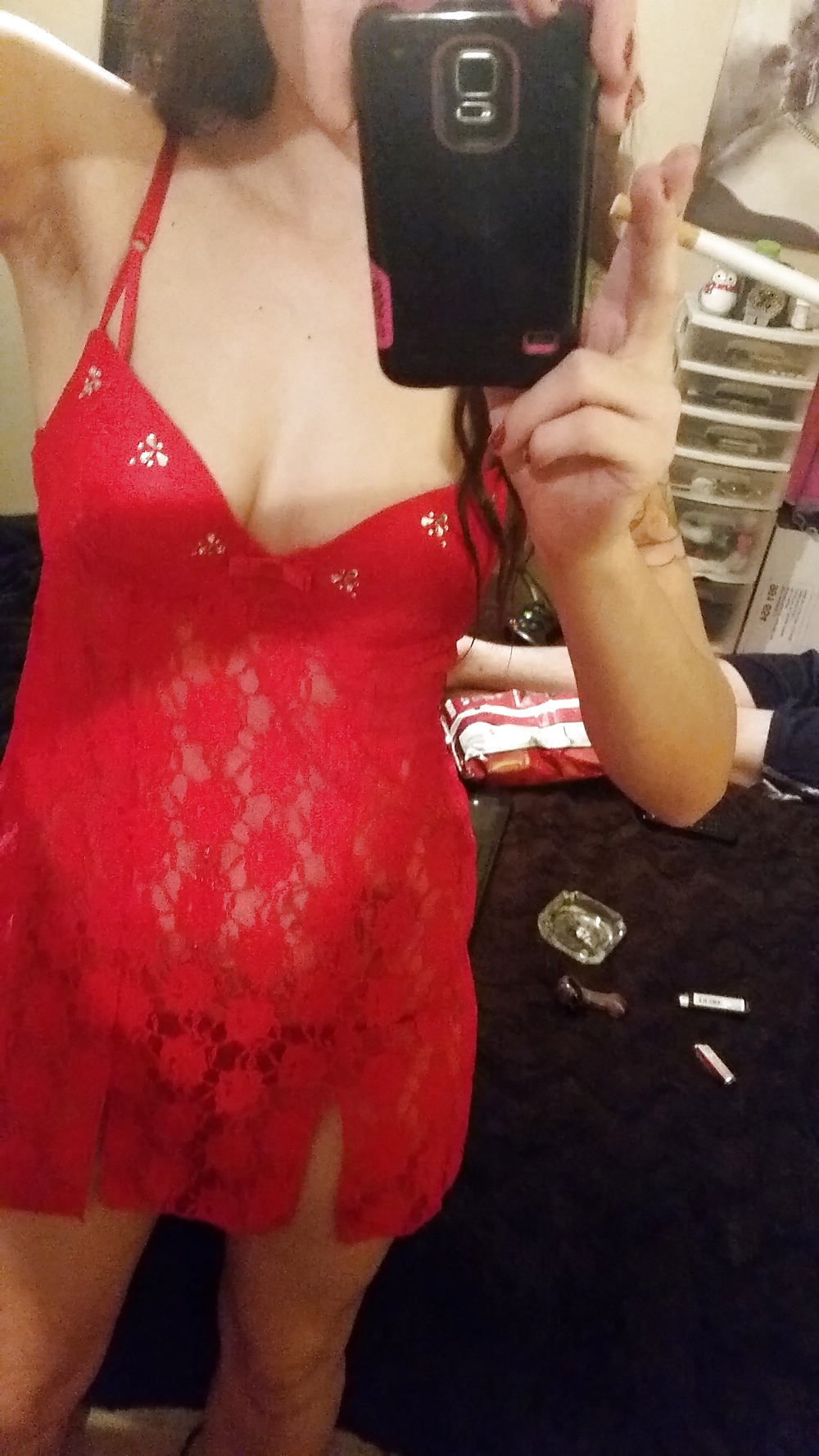 Lady in red #40437412