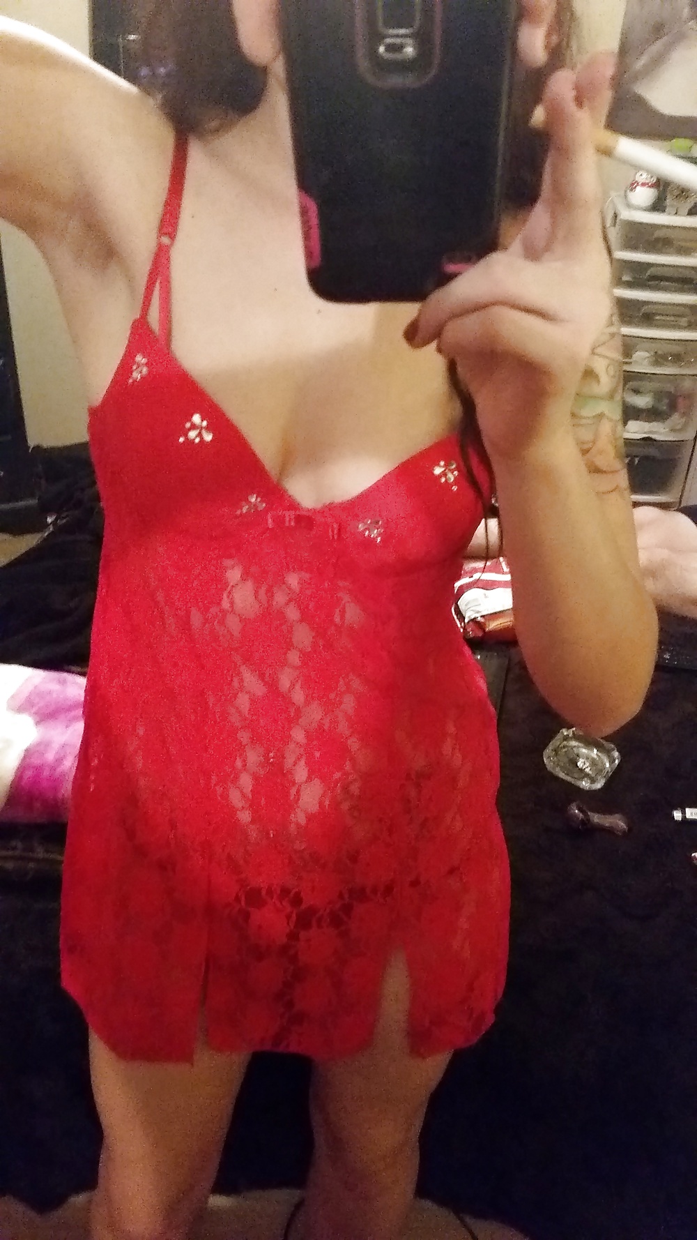 Lady in red #40437419