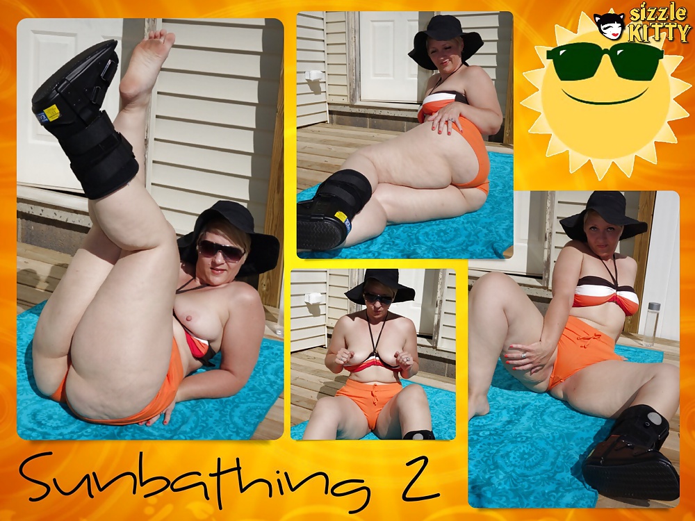 Sunbathing v2 - Orange Booty Shorts #27790348