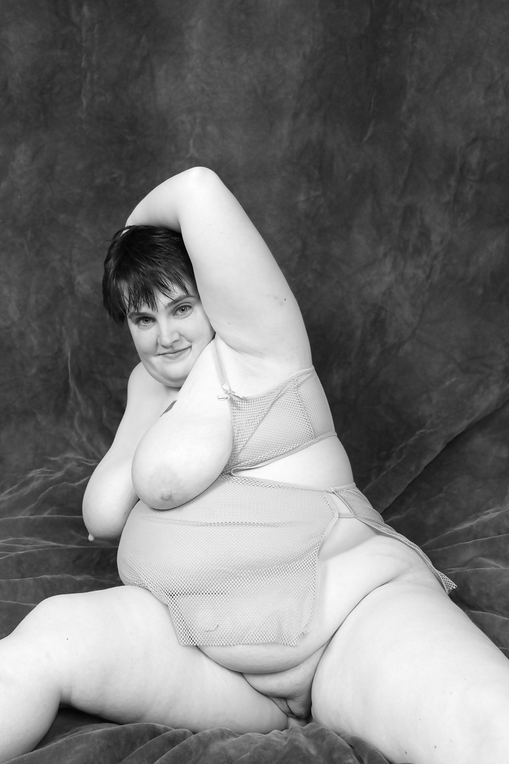 Kaylee B & W Netzstrümpfe #39411187