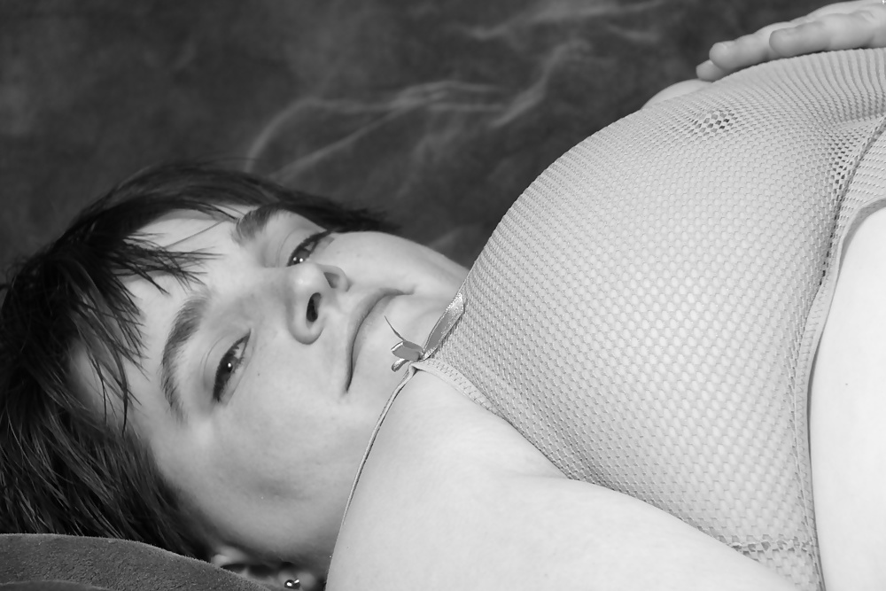 Kaylee B & W Netzstrümpfe #39411425
