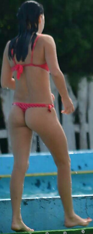 Spy sexy teens ass, bikiny pool and beach rumano
 #39171715