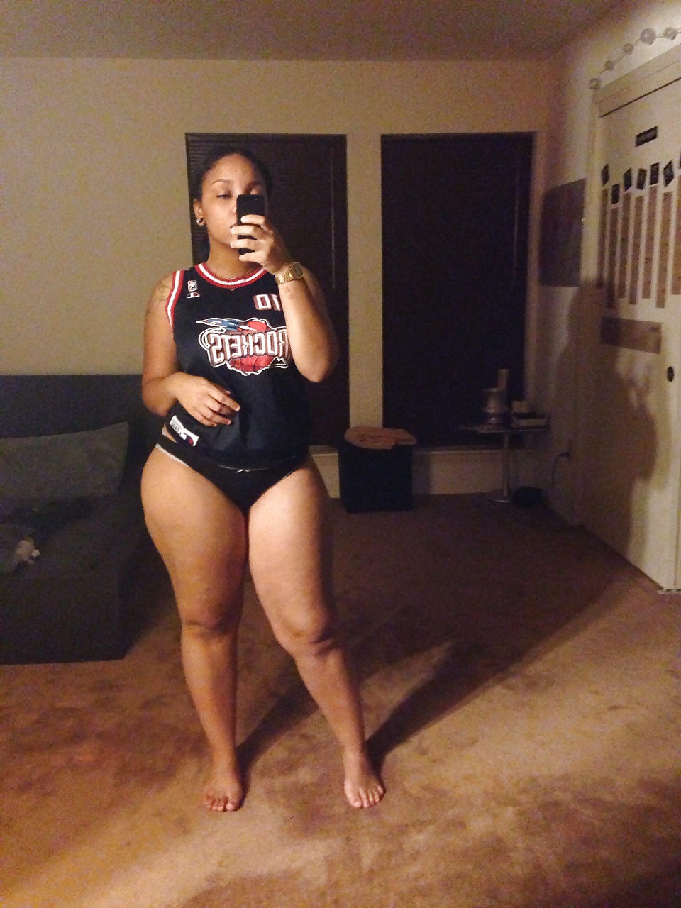 Thick Black Girl Selfie #31417504