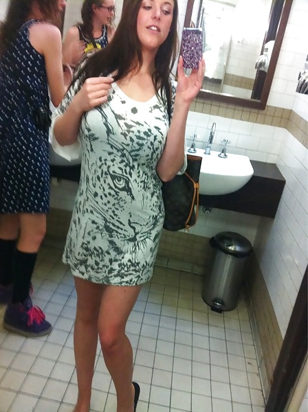 Angie white bathroom selfie
 #25335684