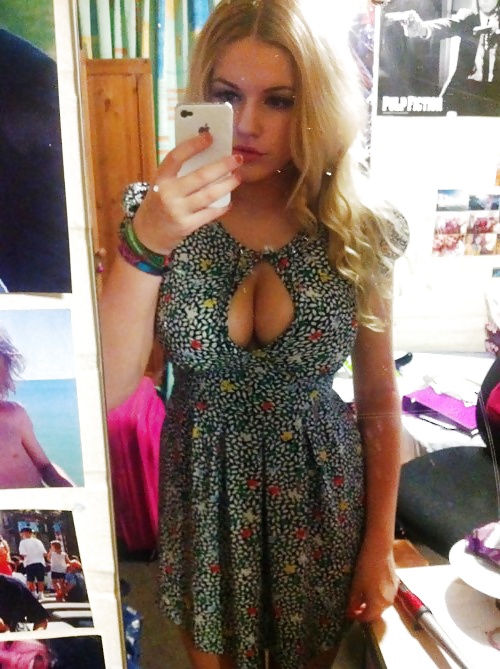 Busty blonde uk teen topless selfshots essex #34995755