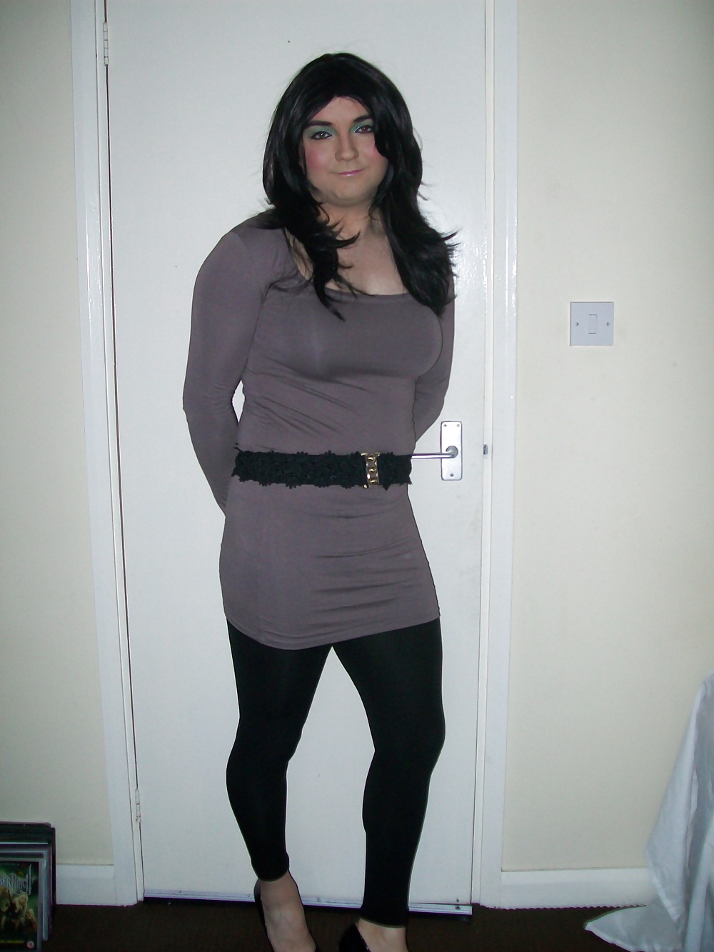 Crossdresser lydia lust in grey dress
 #25099156