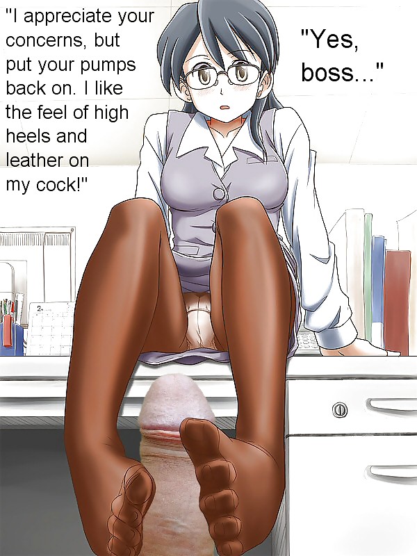 Anime Girls playing with a Real Cock (with captions) - No 61 #23722374