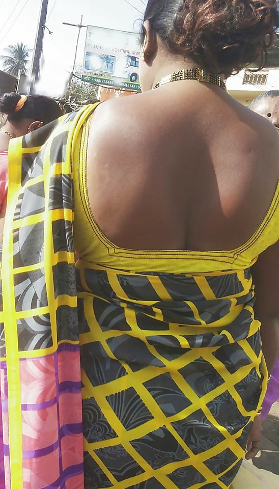 Blouse back of Indian moms