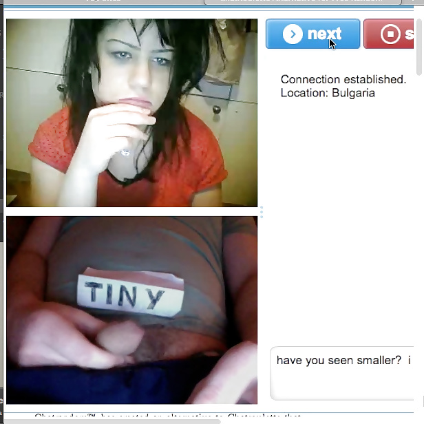 Webcam screen caps piccolo cazzo deriso da giovani ragazze sexy
 #24575617