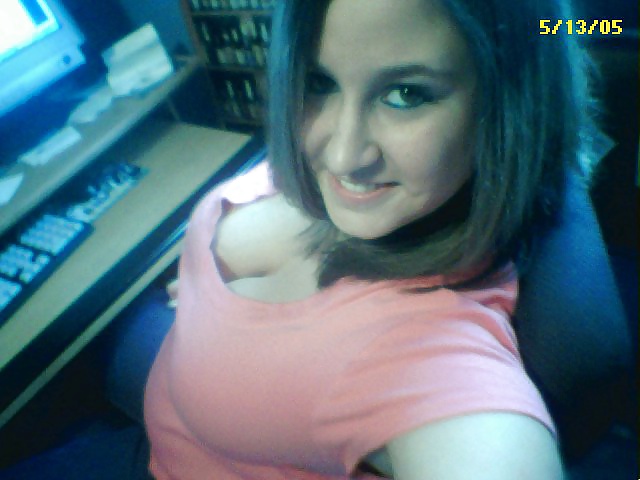 Cleavage and Down Blouse  #31069422