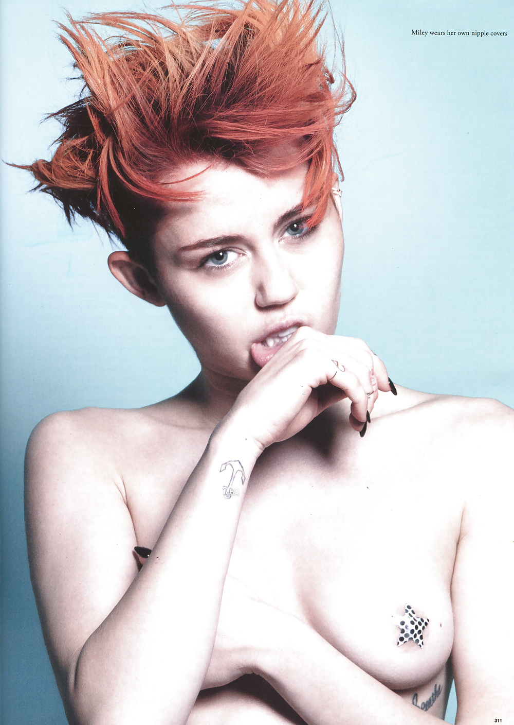 Miley Cyrus Photoshoot for LOVE Magazine February 2014  #24465765