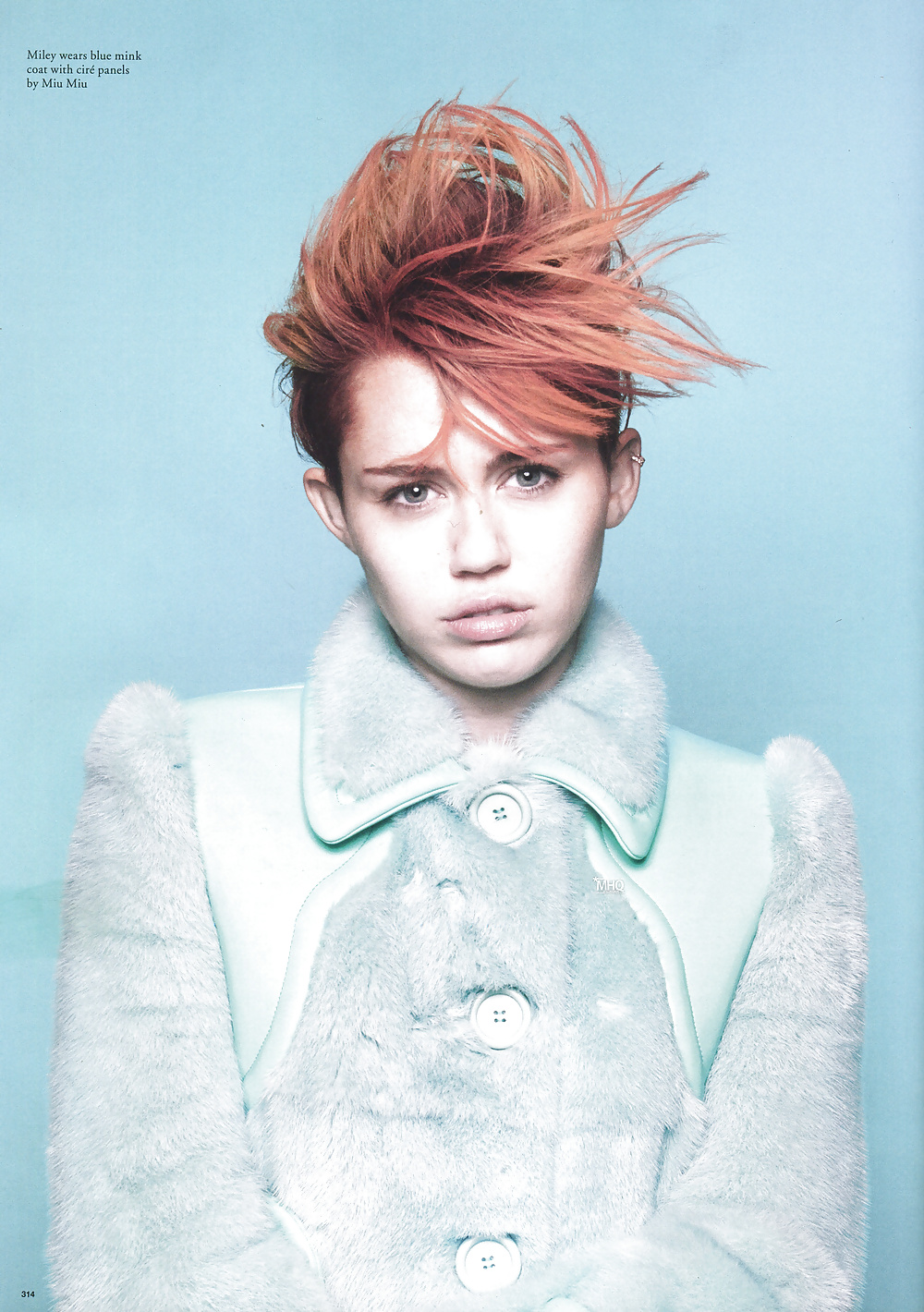 Miley Cyrus Photoshoot for LOVE Magazine February 2014  #24465783