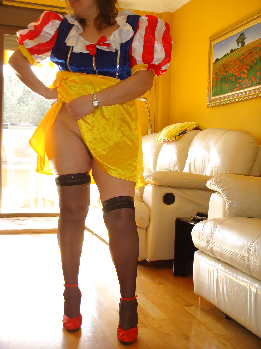 Adriana is a Mature Hairy Snow White #26173921
