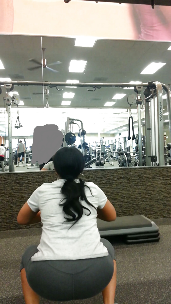 Wife working at the gym #26159370