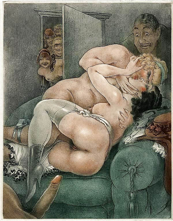 Vintage Erotic Drawings 12 #32855272